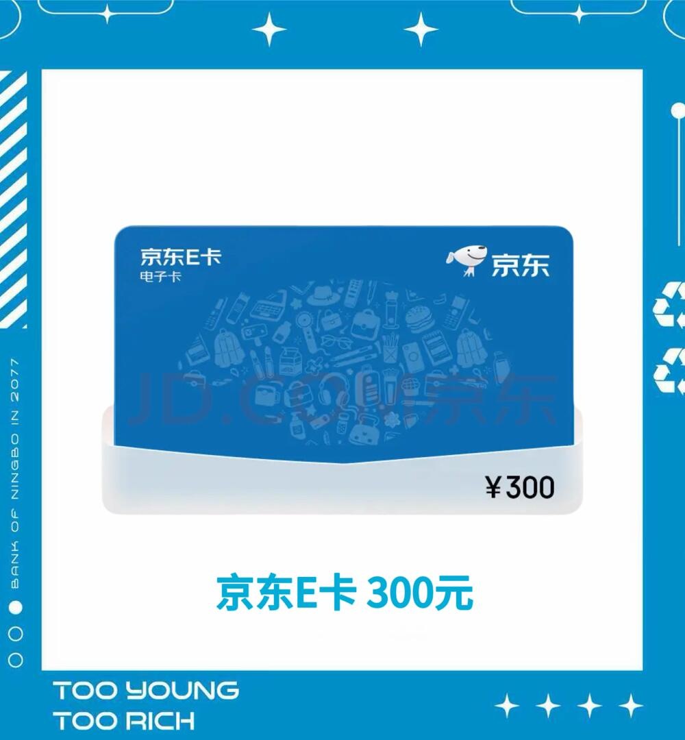 300元京东E卡 ×1份